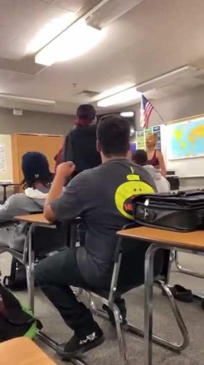 High school students fighting over stolen chips