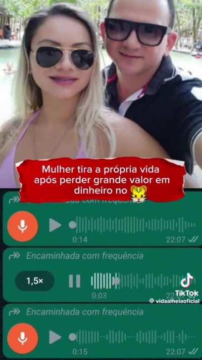 Mulher se mata após perder dinheiro no tigrínia 