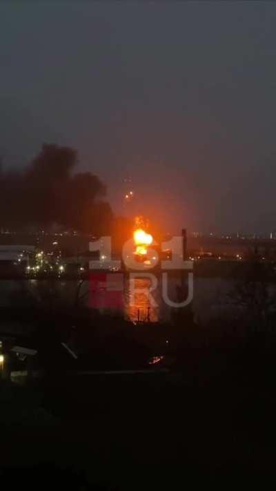 Explosions on grain terminal in Rostov-on-Don, Russia