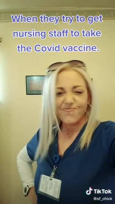 “Nurse” against the vaccine