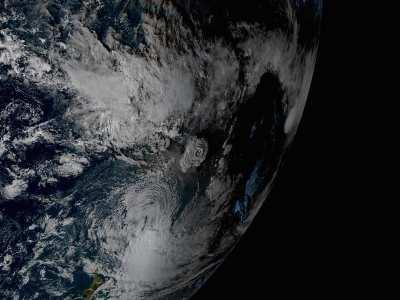 Violent eruption of Tonga volcano as seen from space