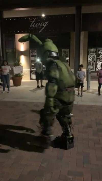 Springtrap back at it again in downtown San Antonio