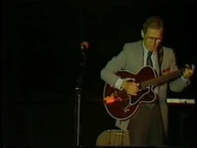 Legendary guitarist Chet Atkins demonstrates amazing fingerpicking technique