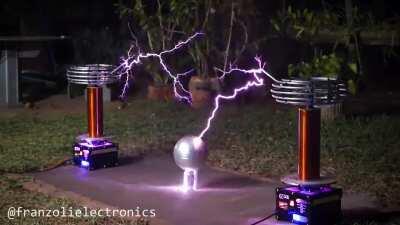 Take On Me but with Tesla Coils