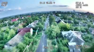 Ukrainian pickup truck with troops on the back gets hit by a Russian FPV drone in Kursk 