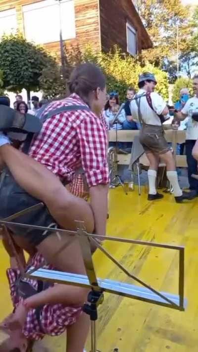 “See anything cool at Oktoberfest?”