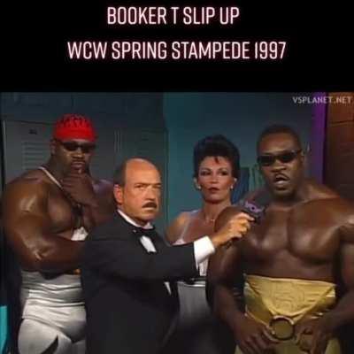 Here’s the video of Booker T’s infamous promo