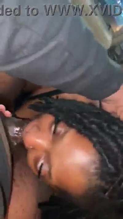 Ebony face fuck