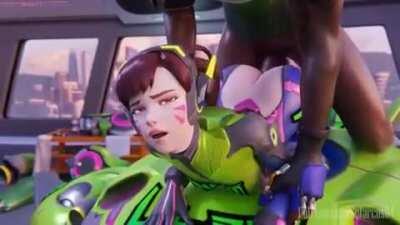 D.Va getting fucked in Busan Workstation (Setarcos04)