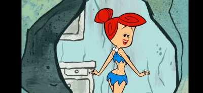 Wilma Showing off her Bikini to Fred | The Flintstones & WWE: Stone Age Smackdown!