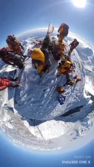 View from the top of Everest