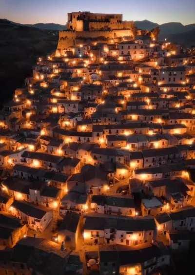 Rocca Imperiale, a mediaeval village in Italy