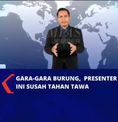 Gara-Gara Burung, Presenter Ini Susah Tahan Tawa