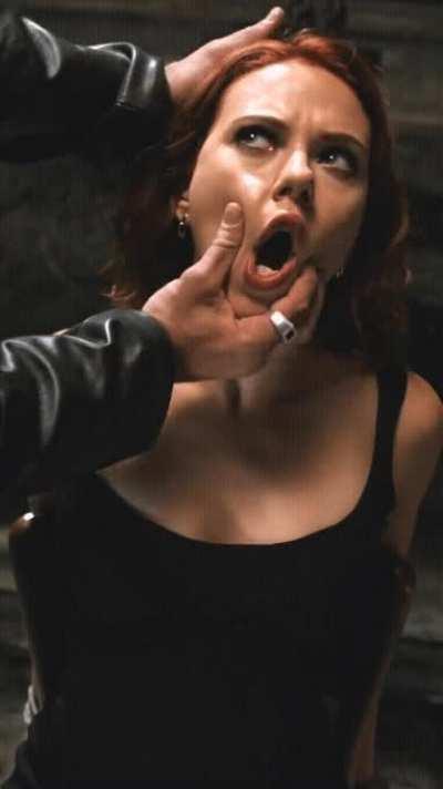 Scarlett Johansson blowjob tease