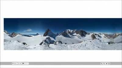 Panorama photo by In2White Mont Blanc HD, shot using canon extreme-resolution camera and clauss technology