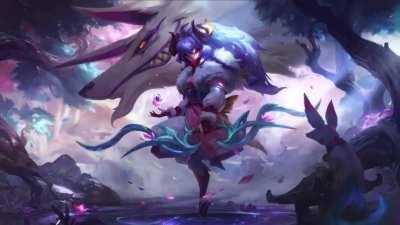 I animated the Spirit blossom kindred art for wallpaper engine