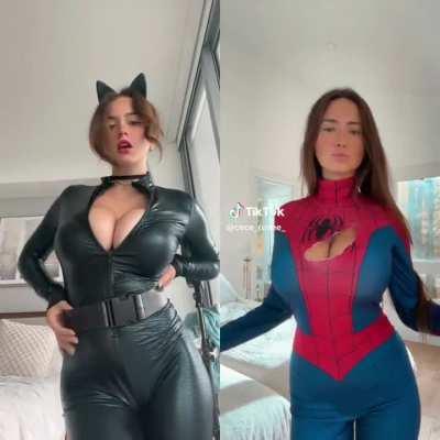 CATWOMAN OR SPIDERGIRL OR BOTH?