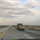 Truck with Rammstein logo in road of Mexico