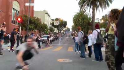 HMFT after wobbling out on a skateboard at high speed and smacking headfirst into the pavement