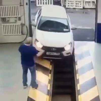 to get the car to the workshop