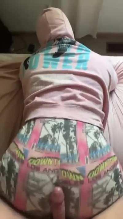 Assjob cum on clothed