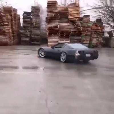 professional Corvette drifter