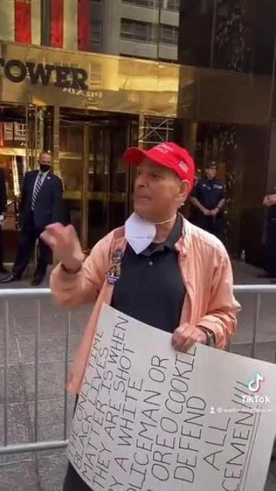 A Man Shuts Down A Trump Supporter By Out Crazying Him