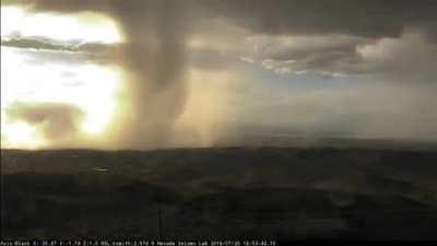 This Microburst in Nevada dumped an enormous amount of water in such a short amount of time