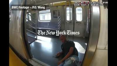 NYPD release body-cam footage of subway shooting, 2 passengers, 1 officer and suspect were shot.