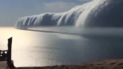 Amazing and unique example of a shelf cloud