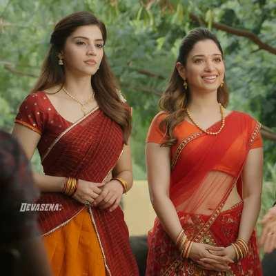 tamanna bhatia with mehreen.milky combo