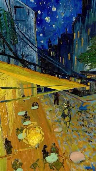 Watch Van Gogh's 'Café Terrace at Night' Come Alive in this Animation