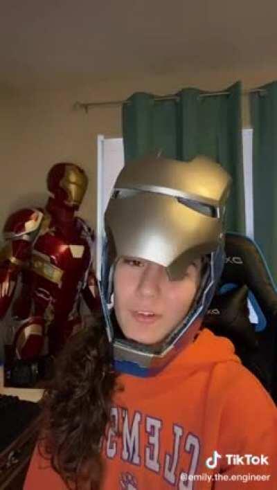 She 3D prints her own iron man suit