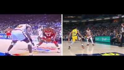 Side-by-Side Comparison: Hakeem and Sengun's Spin Move