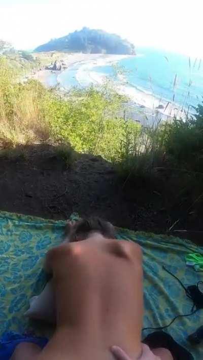 Somebody on the beach watched us the entire time :) [OC][GIF]