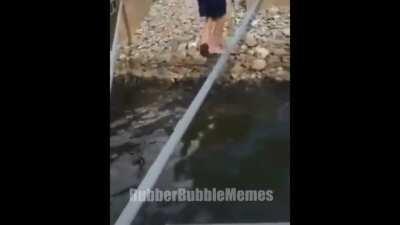 Kid falls on pipe, but it's Gnarls Barkley