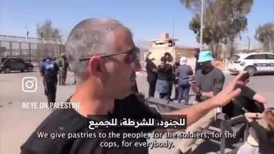 Interviews with Israelis who are blocking humanitarian aid into Gaza.