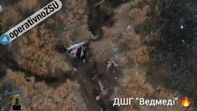 Ukrainian Airborne Assault Group “Bears” carrying out precision incendiary drone strikes against Russian positions in the east of Ukraine