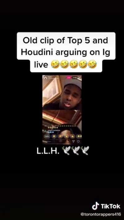 What song was Houdini n top5 tryna promote when they faked beef ?