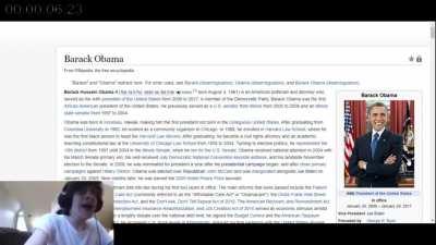 Wikipedia Doge to Obama speedrun any% world record 06:23s