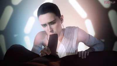 Rey blowjob (Fugtrup) [Star Wars]