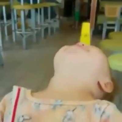 kid's first taste of Coke