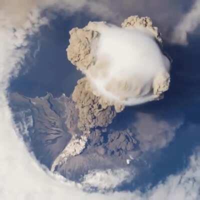 Sarychev volcano eruption observed from The International Space Station