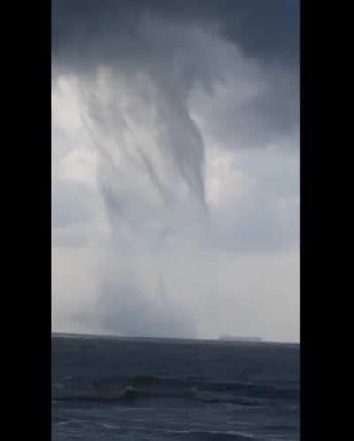 Man Captures Massive Multiple-Vortex Waterspout