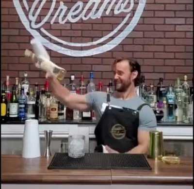 This guy making a rum and coke