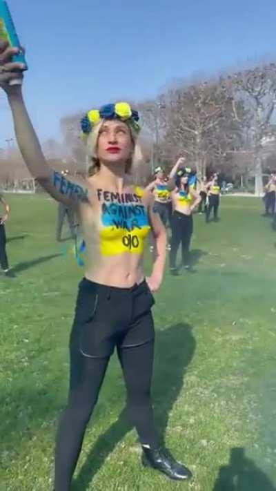 Protest in Paris, France