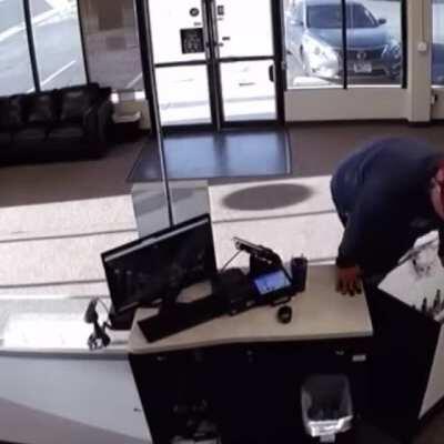 To rob a bank