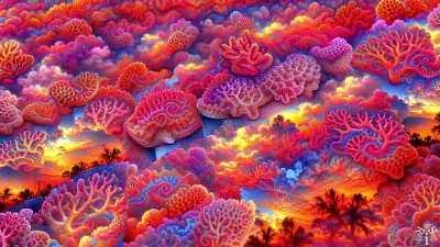 Psychedelic AI Generated Clouds