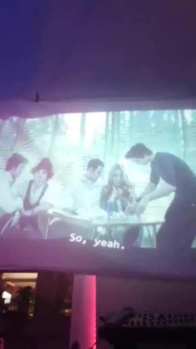 Watching Twilight on a poorly hung projector screen