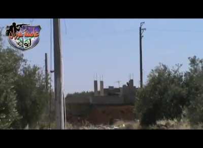 Houran Brigade IED attack on a passing Syrian Army truck - Nawa, Daraa Governate - 5/18/2014